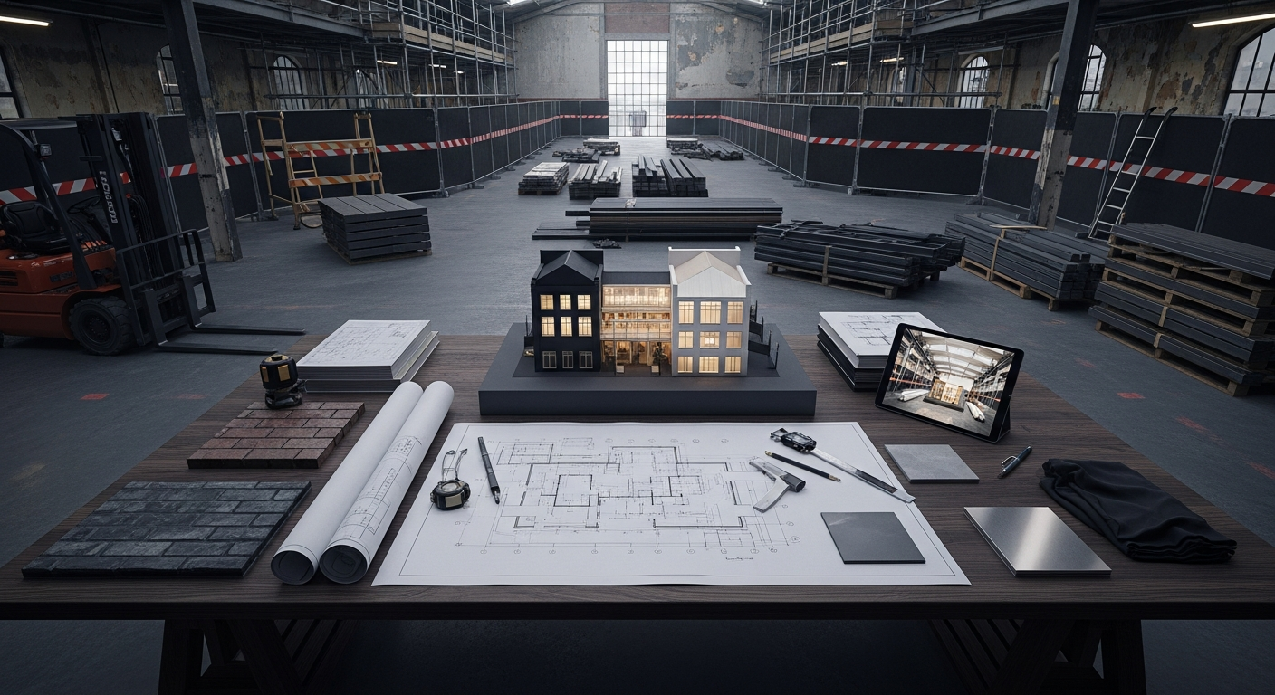 Industrial construction site